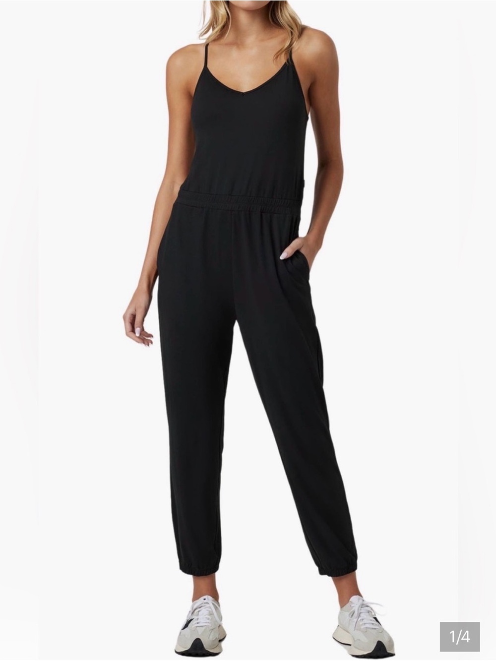 NWT Vuori Black Lux Jogger Jumpsuit